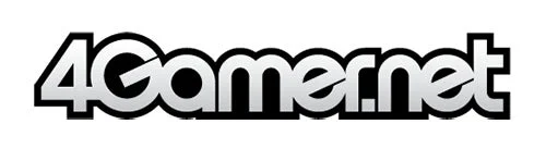 白地に黒とグレーのグラデーションで「4Gamer.net」と書かれたロゴマークです。日本の主要なゲーム情報サイトのロゴとして知られています。