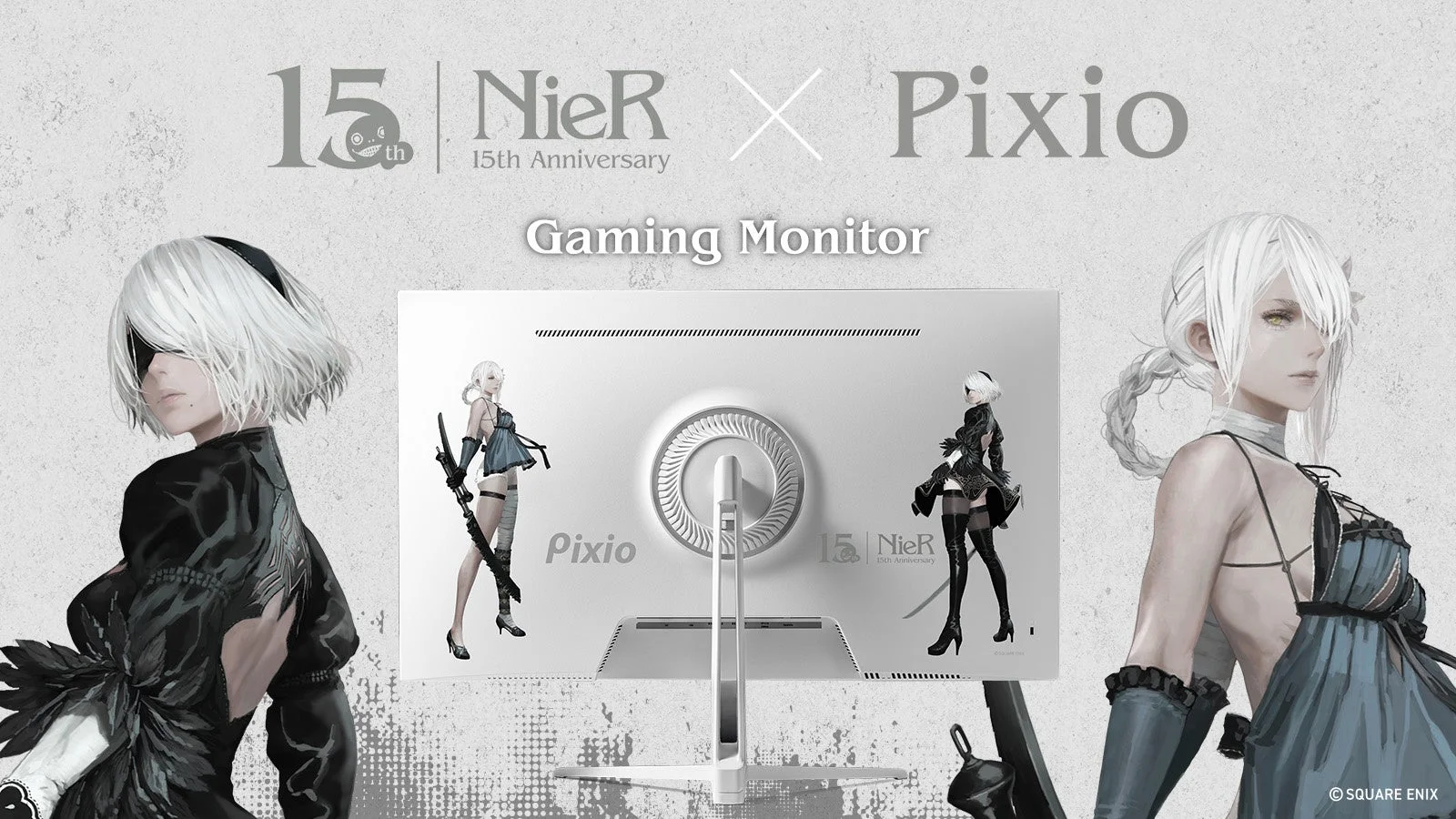 NieR 15th Anniversary Pixio Gaming Monitor