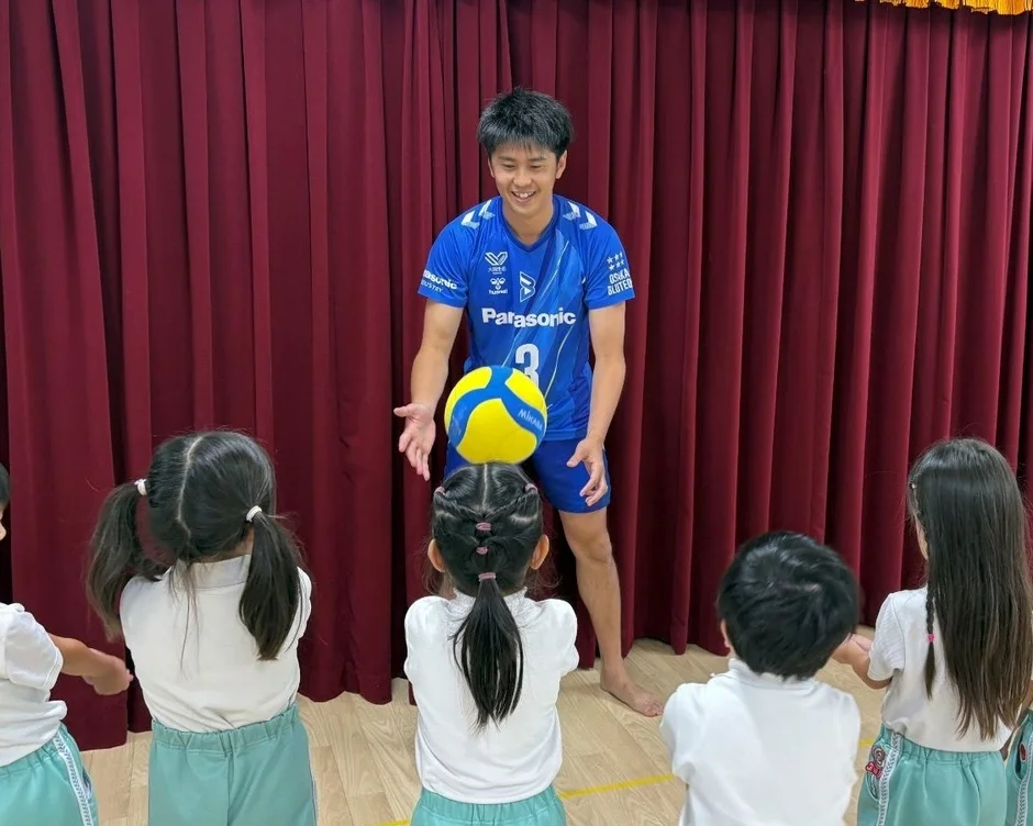 バレーボール教室の様子