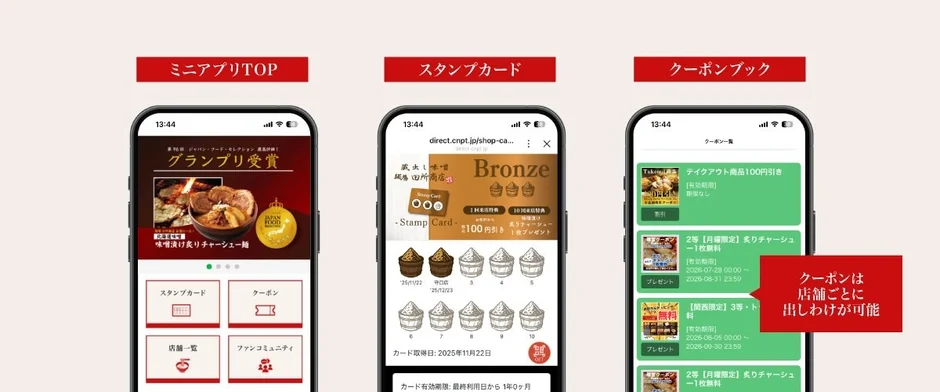 ミニアプリ画面イメージ