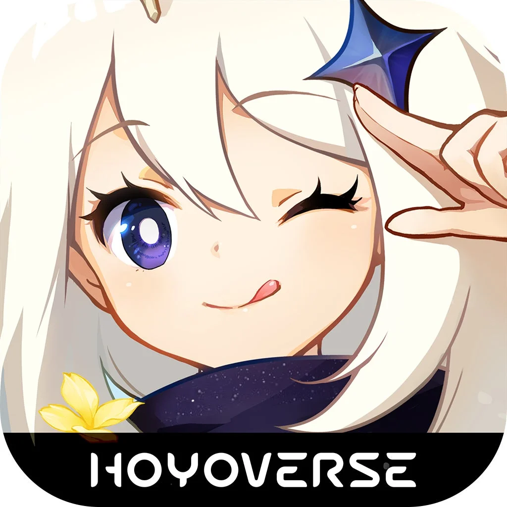 白い髪と紫色の目を持つアニメキャラクターがウィンクして舌を出している