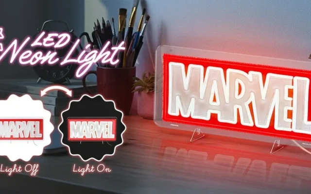 PGA、MARVELロゴのLEDネオンライトを9月15日に発売
