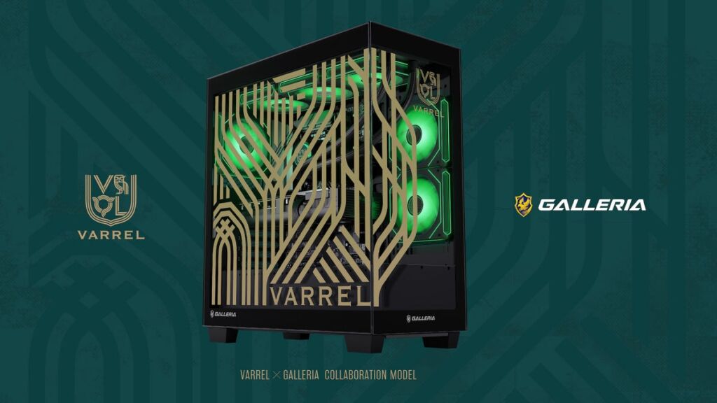 VARREL×GALLERIAのコラボゲーミングPC、10月22日から受注開始　全10モデル、先着50台限定の特典も