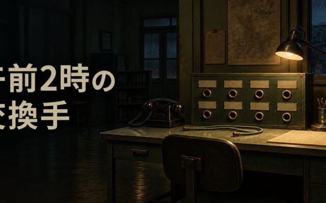 深夜の電話交換局で矛盾を見抜くホラーミステリー『午前2時の交換手』がスマホで正式配信開始