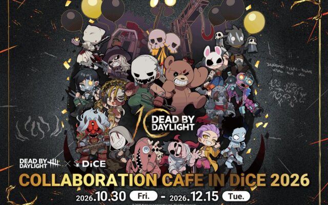 『Dead by Daylight』× DiCE コラボカフェが今年も開催！〝歯をむき出しにしたトルテ〟などコラボメニューや、人気イラストレーター「キーマン」描き起こしイラストを使用したグッズが多数！