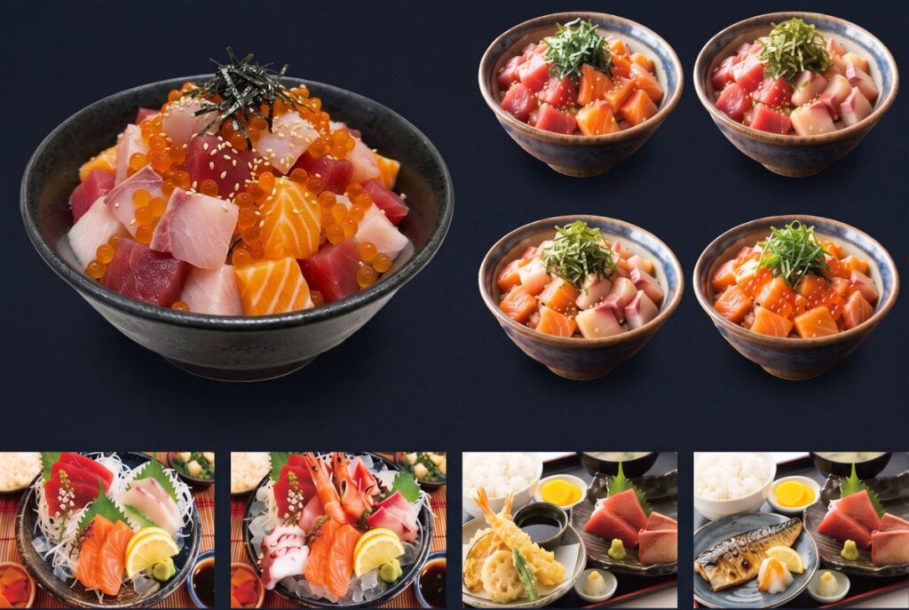 【必食の価値あり♪】「刺身食べ放題」で話題！！！『漁港食堂 秦野店』が海鮮丼・定食・海鮮だし茶漬け等、より日常使いしやすいメニューを充実させ、10月8日(木)リニューアルオープン！