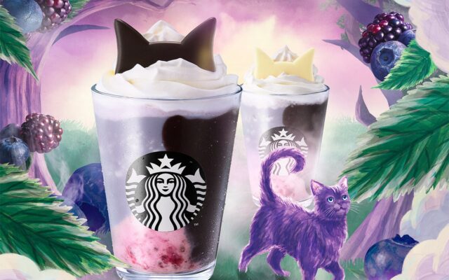 “幻のパープルキャット”が潜む!?ミステリアスなHalloweenがスタート！『ブラックベリー ヨーグルト フラペチーノ(R) 黒耳ver. / 白耳ver.』を10月9日（金）より発売