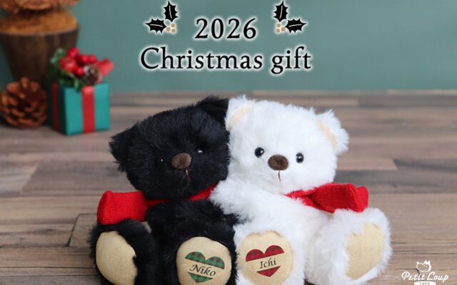 2026年クリスマス限定テディベアを発売。人気の「ブラン＆ノワール」が初のクリスマス仕様で登場
