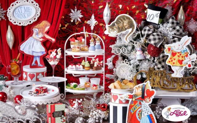 真っ赤ないちごや旬のりんごの甘みとクリスマスモチーフが彩る、アリスとのコラボレーション第3弾！『アリスのクリスマスギフトアフタヌーンティー』全国9都市10会場で期間限定販売