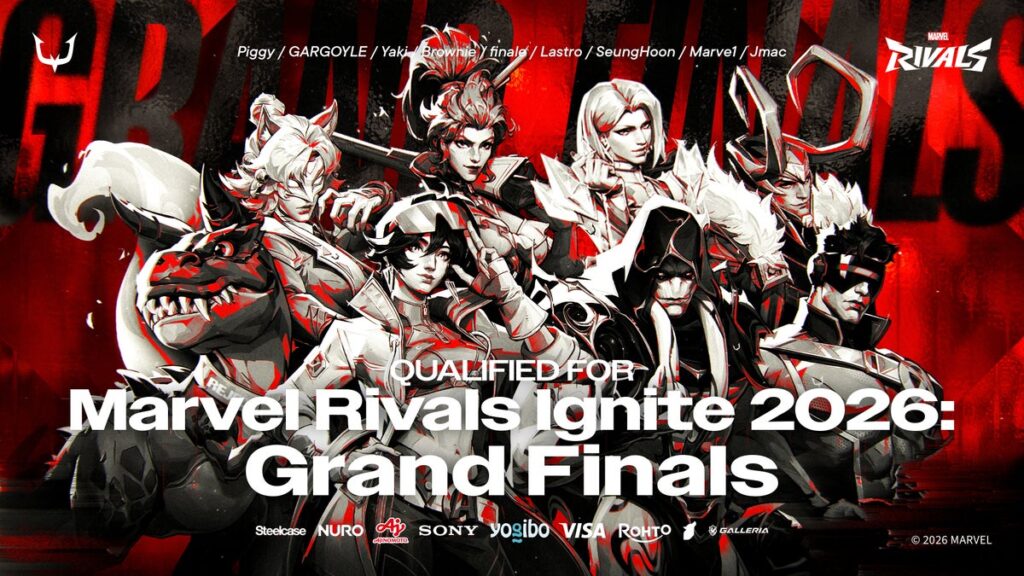 eスポーツチーム「REJECT」Marvel Rivals部門、スウェーデン・ストックホルムで開催の世界大会『Marvel Rivals Ignite 2026 Grand Finals』に出場