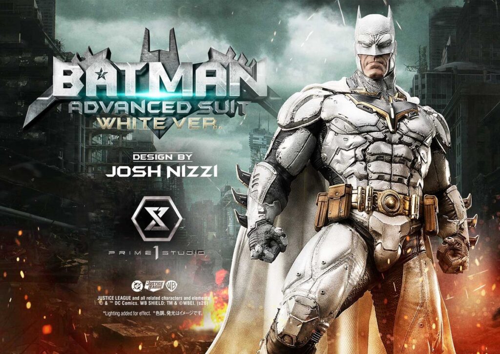 Josh Nizzi氏の「バットマン“アドバンスドスーツ”」が、ホワイトVer.で登場
