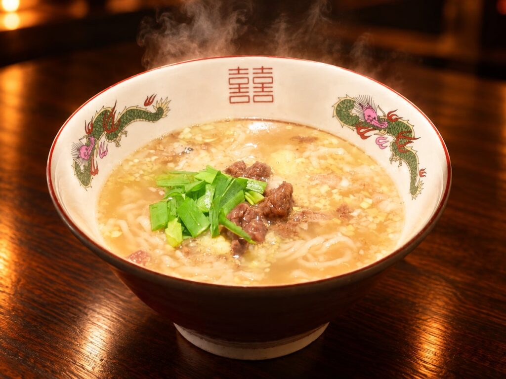 本気の刺激か、極上の癒しか。ミシュランシェフ直伝×當麻のコラボ第2弾『特製白の台湾ラーメン』が10月12日よりランチ限定で新登場
