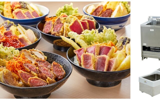 クールフライヤー、世界初の「レア天丼」で大人気の「レア天丼 銀座 三よし 渋谷店」に卓上型フライヤー・自立型フライヤーを同時導入