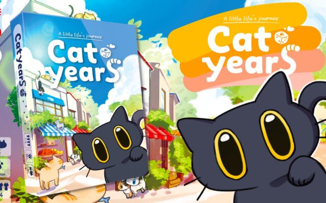 【CAMPFIRE266万円達成】猫の一生をたどるボードゲーム『にゃん生すごろく』が英語・ドイツ語版『Cat years』としてリリース決定！11月3日よりKickstarterを開始！