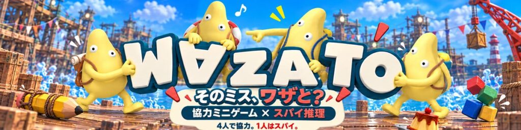 その失敗、ミスか妨害か？ 協力×スパイ推理の4人用ゲーム『WAZATO』Steamで近日発売