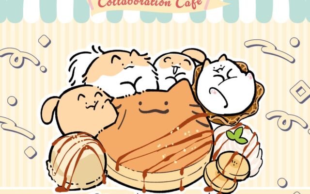 飼い主と4匹の愛猫の日常を描く「もちわさ日」のコラボカフェがS-PiCK CAFEで11月3日から開催